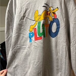 Disney Gray Sweatshirt with Pluto Design